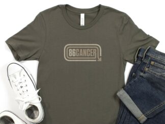 86 Cancer tee (army / adult)