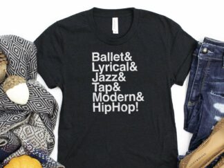 Dance Styles tee (black / adult)