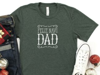 Feliz NaviDAD tee (heather forest / adults)