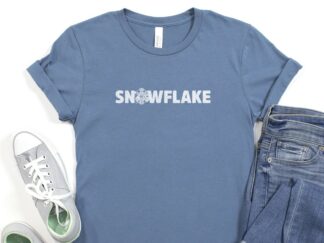 Snowflake tee (blue / adults)