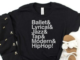 Dance Styles tee (black / youth)
