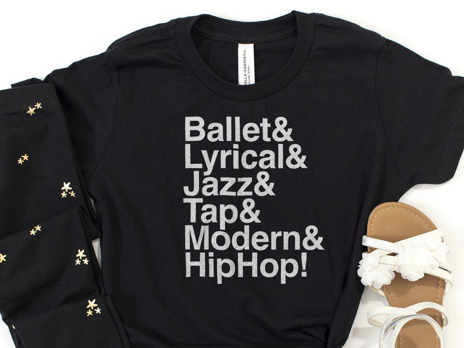 Dance Styles tee (black / youth)
