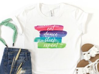 Eat Dance Sleep tee (white / youth)